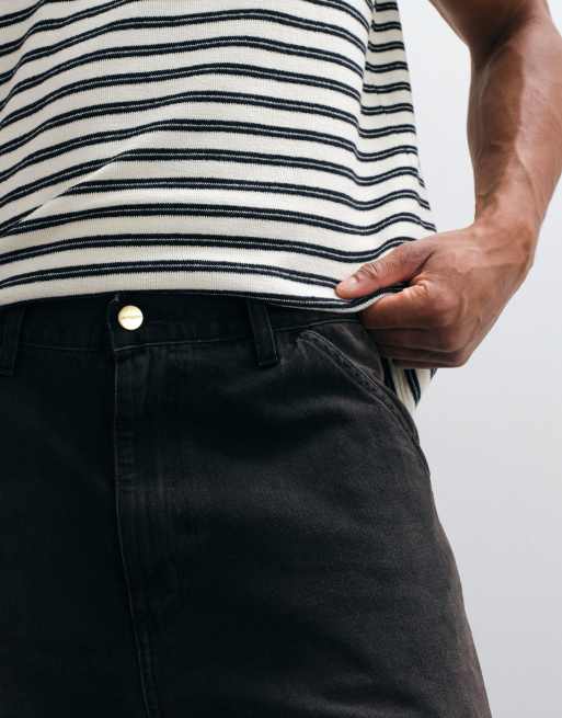 Carhartt WIP jeans Simple relaxed straight fit con lavaggio nero, 3 di 5