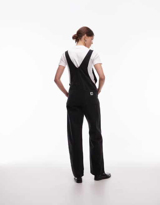 Carhartt WIP – Jeanslatzhose in verwaschenem Schwarz, 4 von 4