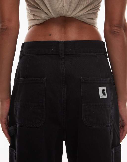 Carhartt WIP – Jens – Czarne jeansy z szerokimi nogawkami, 5 z 5