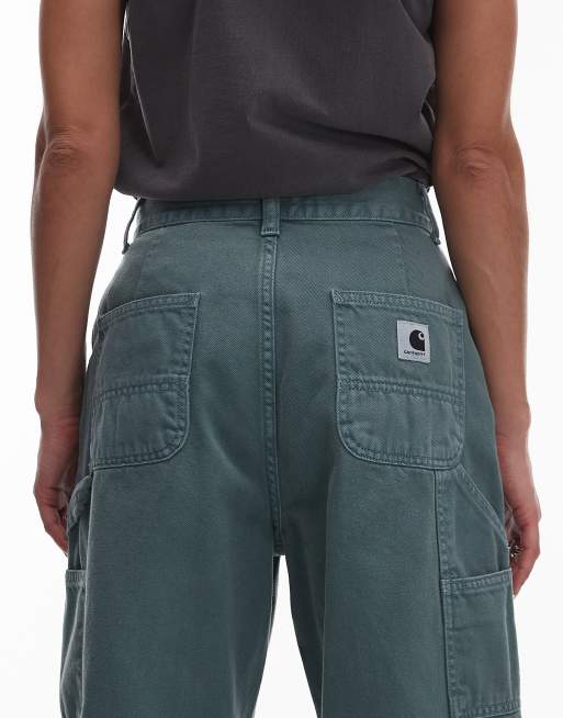 Carhartt WIP – Jens – Gröna jeans med bred passform, 4 av 5