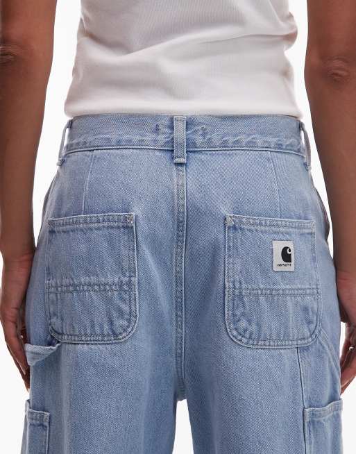 Carhartt WIP – Jens – Jeans in hellblauer Stone-Waschung mit weitem Bein, 4 von 5