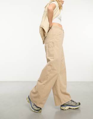 Carhartt WIP - Jens - Lockere Hose in Beige mit hohem Bund-Neutral