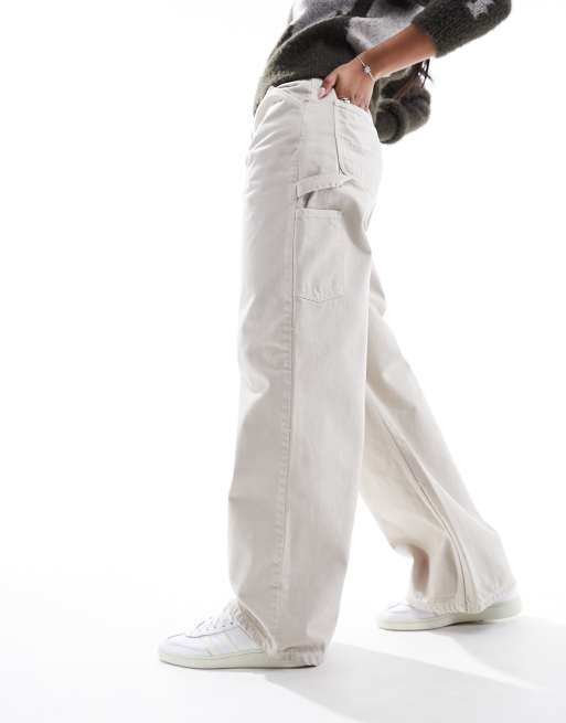 Carhartt WIP - Jens - Losvallende broek in wit