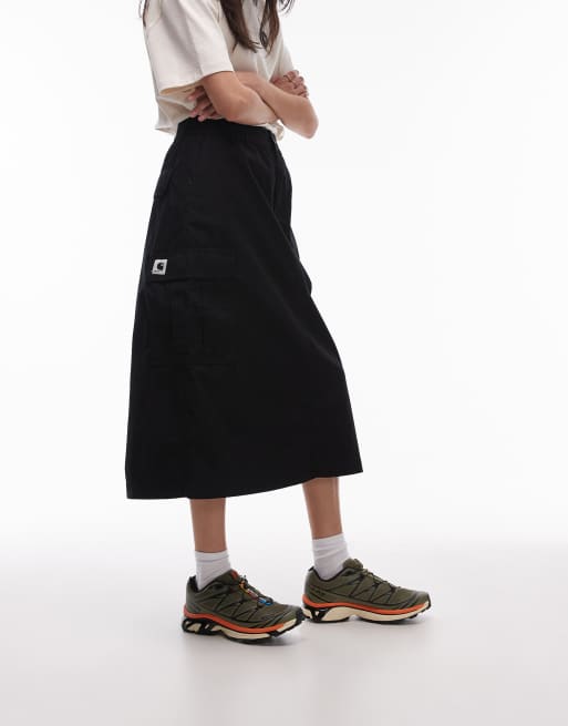 Carhartt WIP – Jet – Czarna spódnica z kieszeniami cargo, 2 z 5