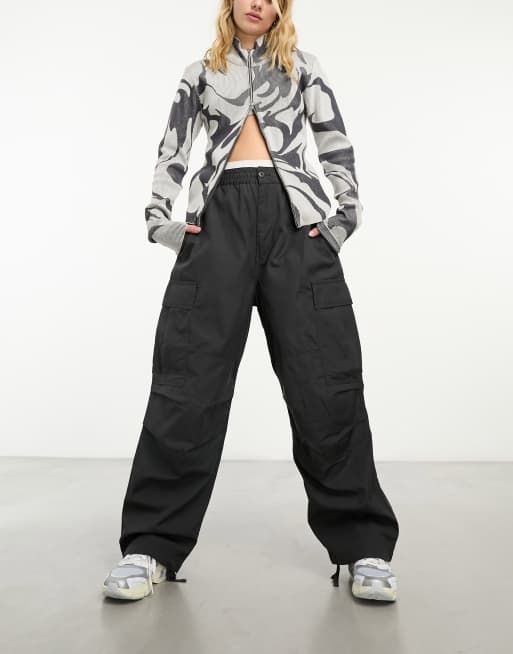 Carhartt WIP - Jet - Extra losse cargobroek in zwart