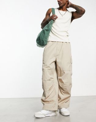 Carhartt WIP jet extra relaxed cargo pants in beige
