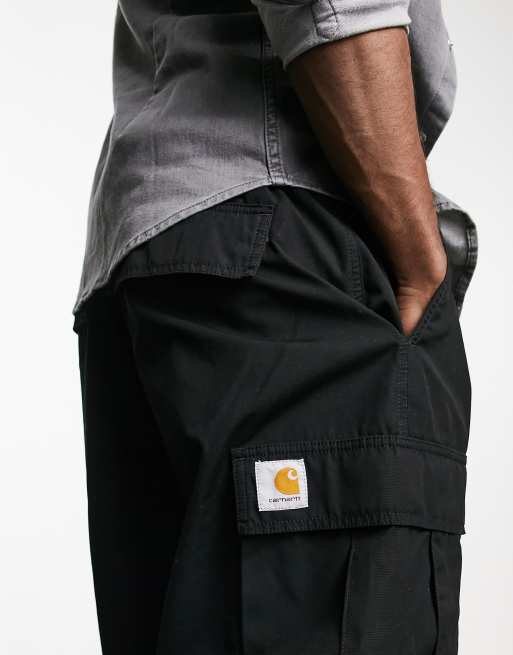 Carhartt WIP jet extra relaxed cargo pants in black