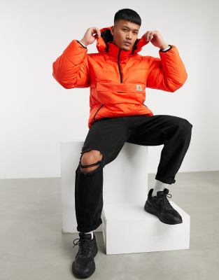 carhartt puffer jacket orange