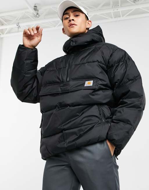 Carhartt WIP jones pullover puffer jacket in black