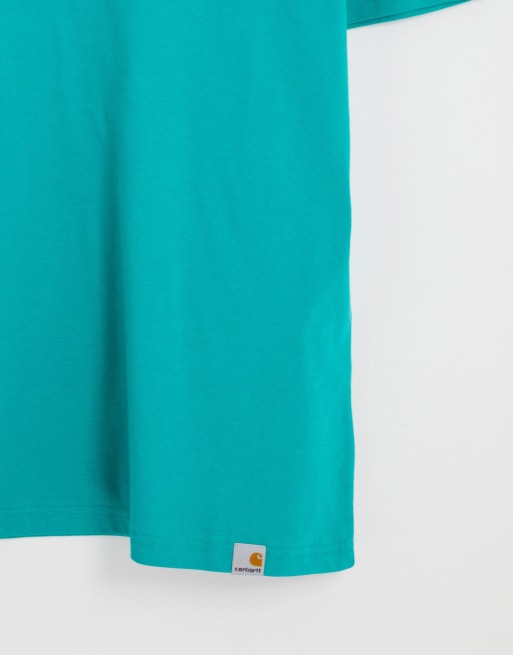 Carhartt WIP juice backprint T-shirt in green, 4 of 4