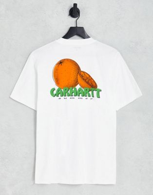 Carhartt WIP juice backprint t-shirt in white