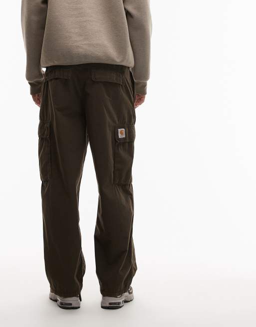 Carhartt WIP kade cargo trouser in brown, 3 of 5