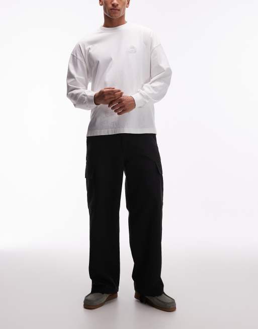Carhartt WIP kade technical cargo trousers in black, 2 of 5