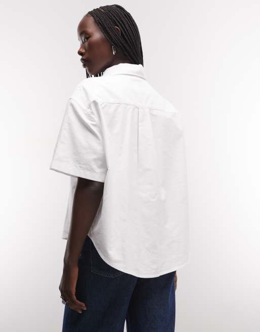 Carhartt WIP kaia short sleeve shirt in white, 2 of 4