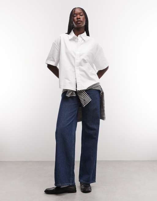 Carhartt WIP kaia short sleeve shirt in white, 3 of 4