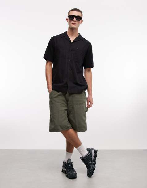 Carhartt WIP - Kakigrønne shorts med dobbelte knæ - view 1