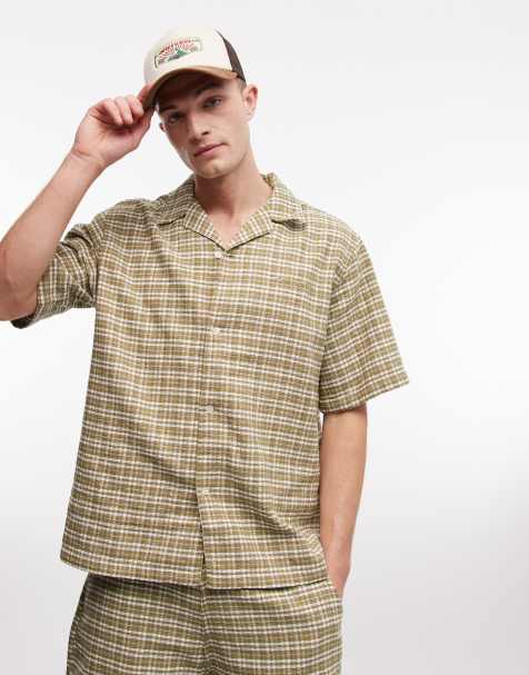 Carhartt WIP - Kander - Geruit overhemd in groen, deel van co-ord set - view 1