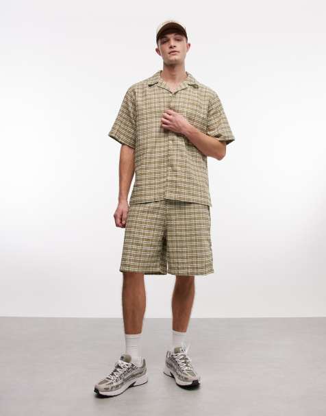 Carhartt WIP kander shirt and shorts co-ord in green check - view 1
