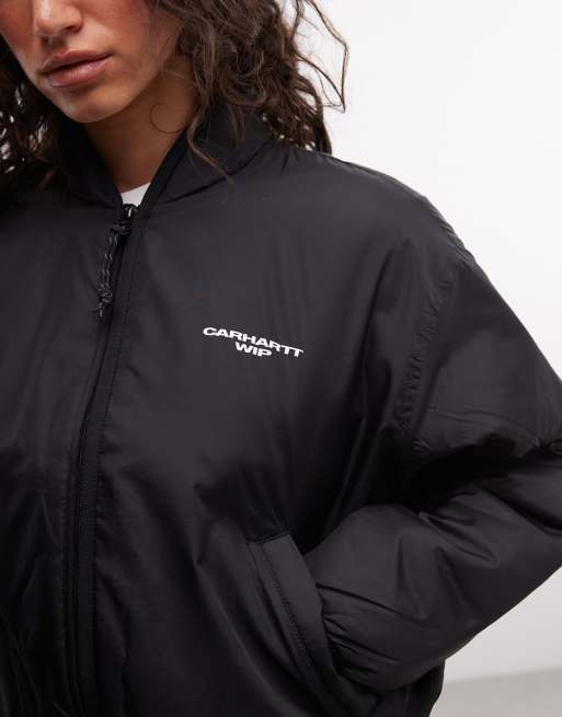 Carhartt WIP Kane high neck liner jacket in black, 3 of 4