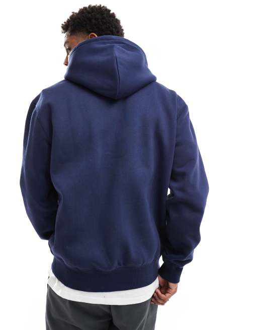 Carhartt WIP – Kapuzenpullover in Blau mit besticktem Schriftzug, 4 von 4