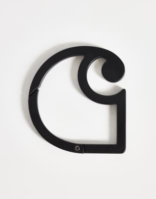 Carhartt WIP - Karabiner aus schwarzem Metall mit C-Logo