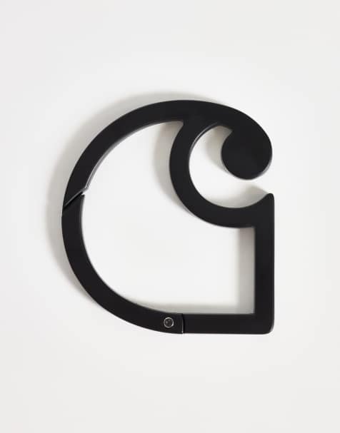 Carhartt WIP – Karabiner aus schwarzem Metall mit C-Logo - view 1