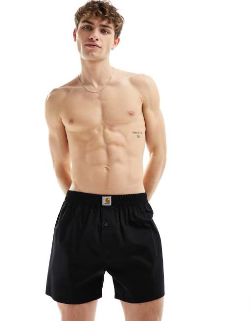 Carhartt WIP - Katoenen boxershort in zwart