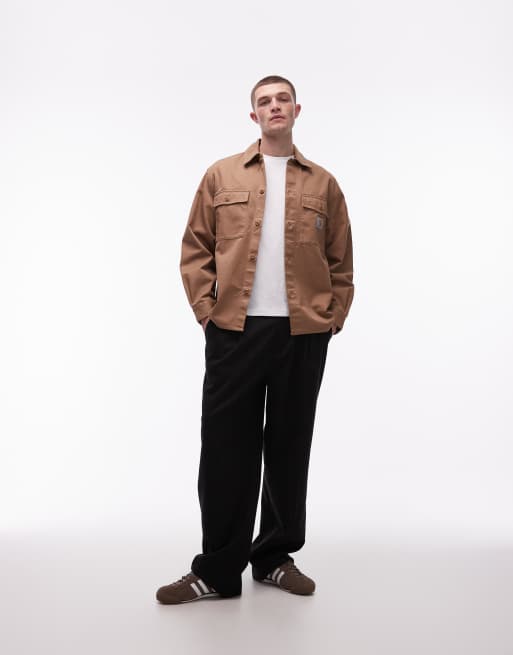 Carhartt WIP - Kelly - Brun skjortejakke i twill, 2 af 5