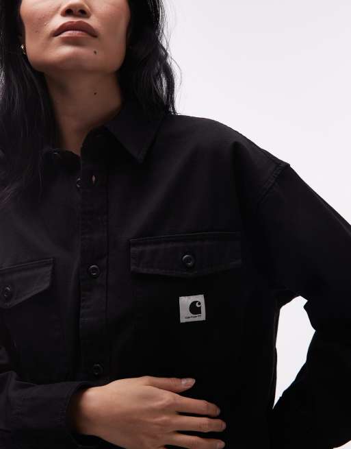 Carhartt WIP – Kelly – Svart skjorta i cargostil, 4 av 4