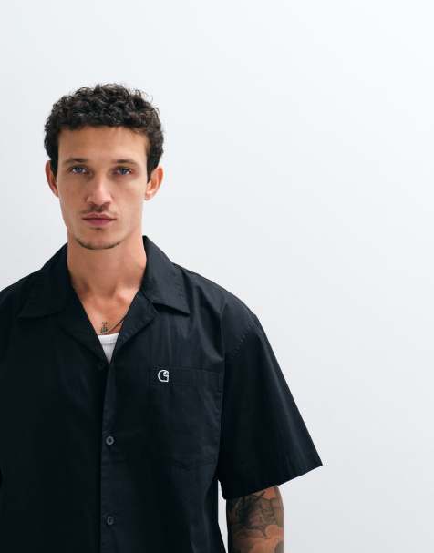 Carhartt WIP - Kendry - Camisa negra con cuello de solapas - view 1