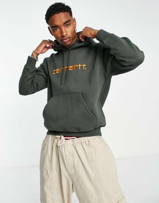 Carhartt WIP – Khakifärgad avslappnad huvtröja