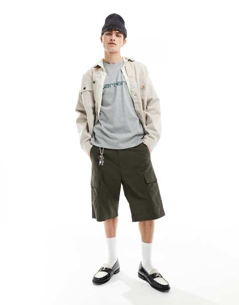 Carhartt WIP – Khakifärgade cargoshorts i regular fit - view 1