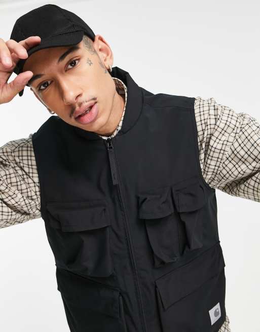 Carhartt WIP kilda utility vest in black