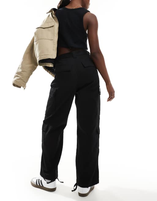 Carhartt WIP Kingsley drawstring cuff pants in black, 5 of 5