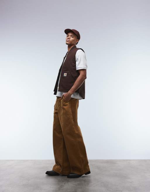 Carhartt WIP – Klassische Weste in Braun | ASOS