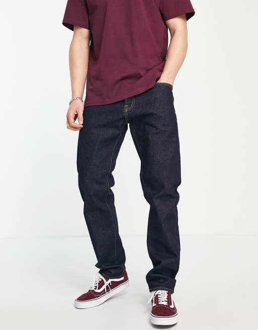Carhartt WIP – Klondike – Blå avslappnade, avsmalnande jeans