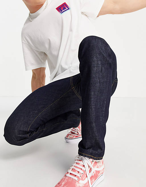 Carhartt WIP klondike regular tapered jeans in blue rinse