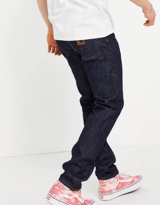 væske Sump kirurg Carhartt WIP klondike regular tapered jeans in blue rinse | ASOS