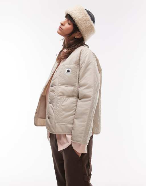 Carhartt WIP - Kyla - Cremefarvet foret jakke