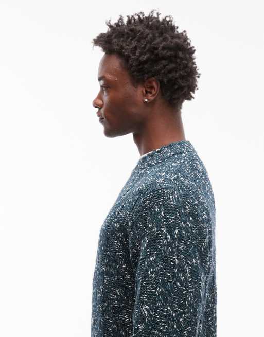 Carhartt WIP Kyloe knitted jumper in blue nep, 4 of 5