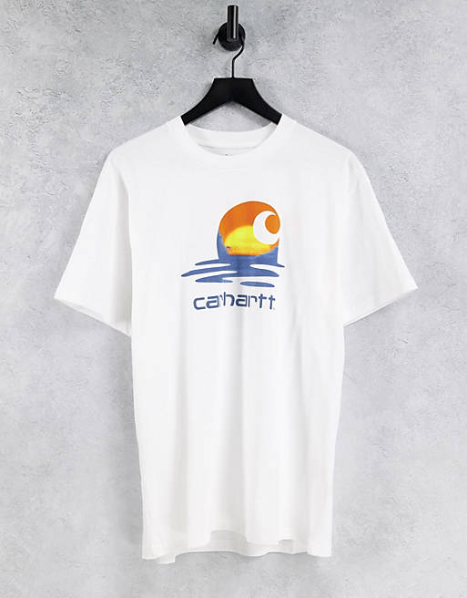 Carhartt WIP lagoon C t-shirt in white