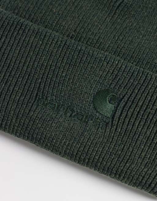Carhartt WIP Lambert Beanie in Dunkelgrün, 3 von 3