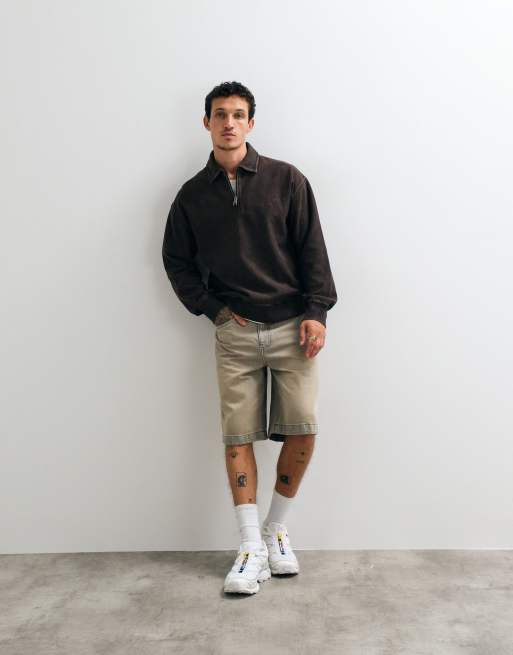 Carhartt WIP – Lambert – Bluza z kołnierzykiem polo w brązowym spranym kolorze, 2 z 10