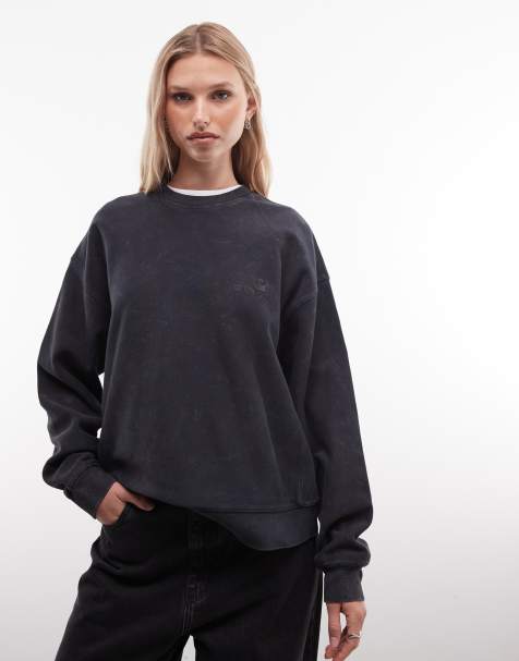 Carhartt WIP - Lambert - Felpa nero slavato - view 1