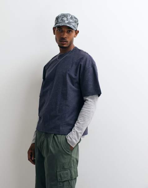 Carhartt WIP Lambert T-shirt granatowy - view 1