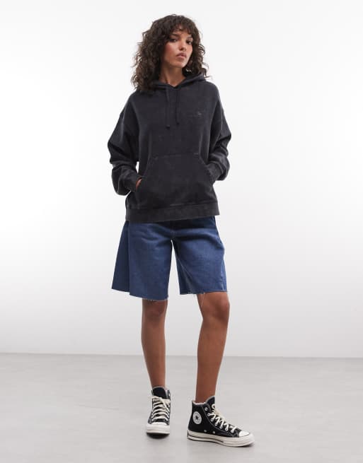 Carhartt WIP - Lambert - Vasket sort hættetrøje, 3 af 4