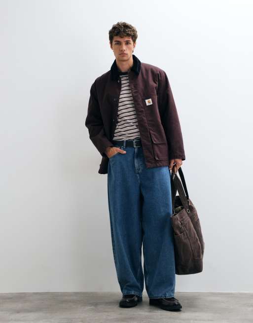 Carhartt WIP Lander coat in dark brown, 3 of 5