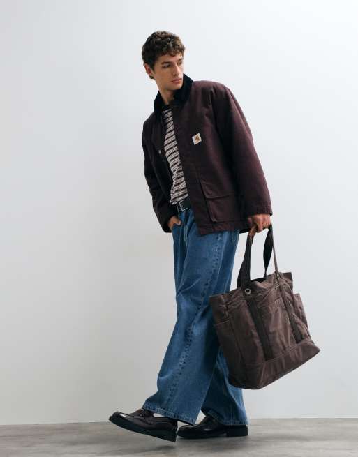 Carhartt WIP Lander coat in dark brown, 4 of 5