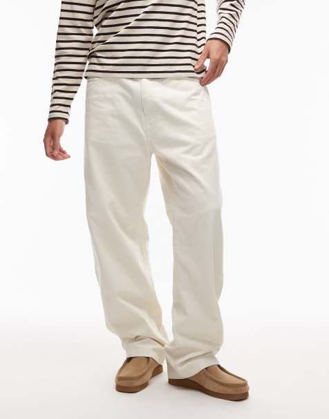 Carhartt WIP – Landon – Beige, avsmalnande byxor med ledig passform - view 1