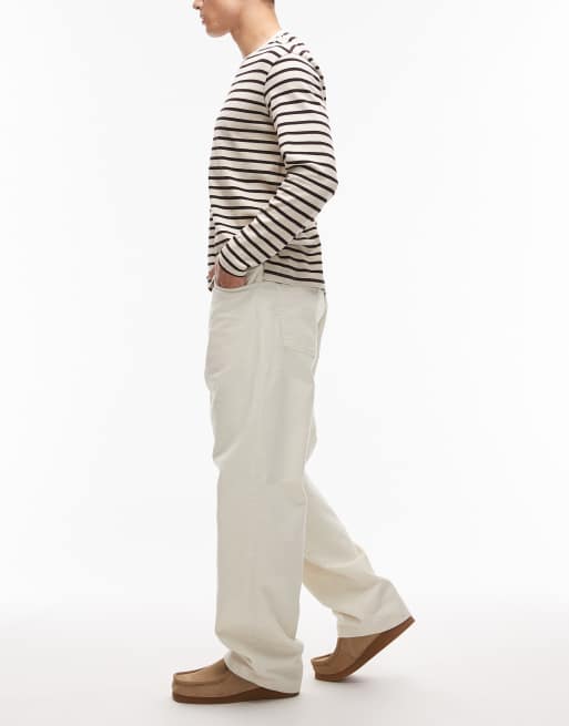 Carhartt WIP – Landon – Beige, avsmalnande byxor med ledig passform, 3 av 5